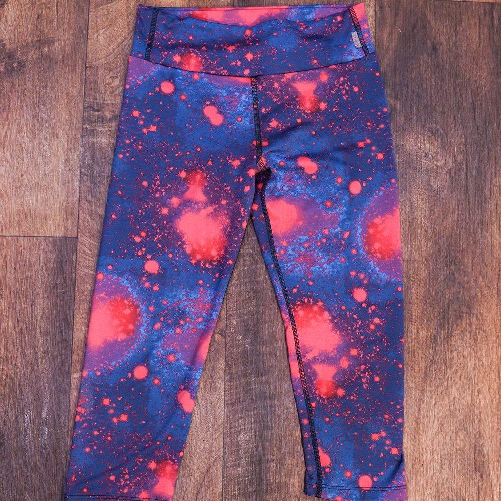 pink burst Crop leggings